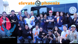 nonprofit Elevate Phoenix students visit Luke-Air-Force-Base